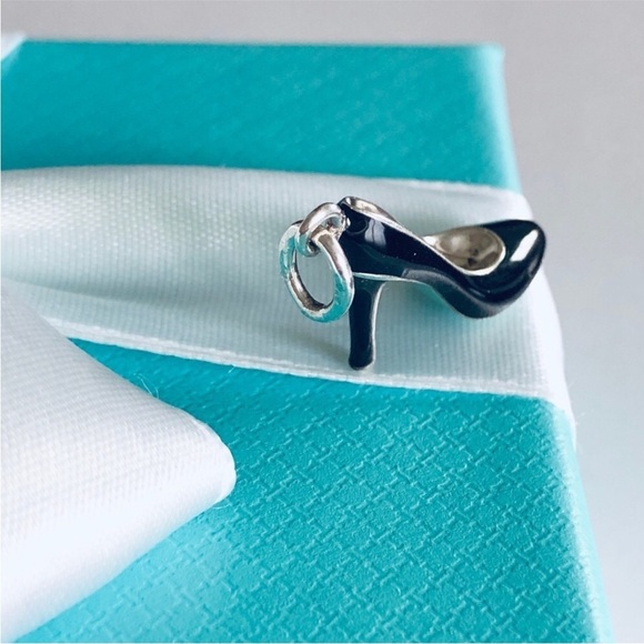 🎅Tiffany & Co. High Heel Charm Blue Enamel Bottom - Picture 7 of 11